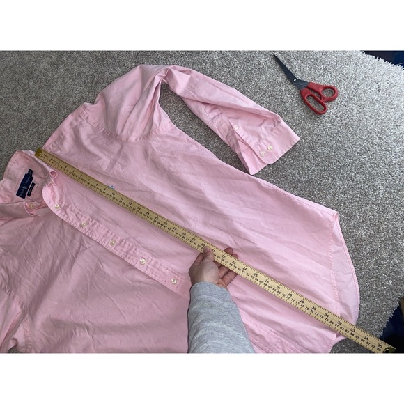 Polo Ralph Lauren Classic Fit Shirt Solid Pink 16-34/35 Mens XLT Blue Pony Prep - Picture 7 of 8